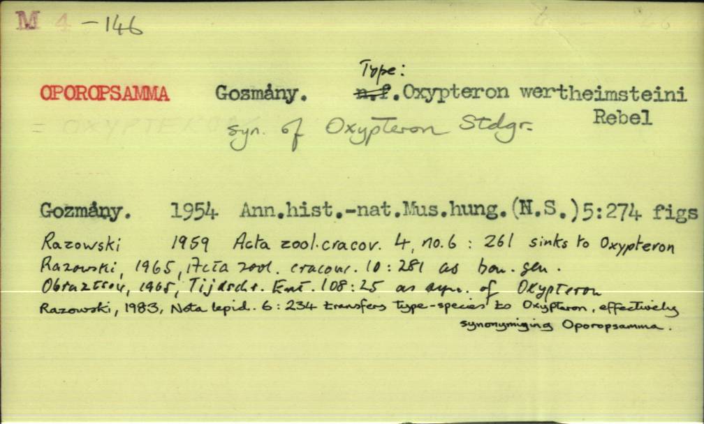front of card